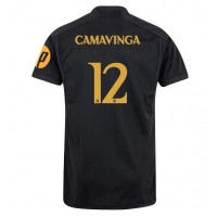 Maglie da calcio Real Madrid Eduardo Camavinga #12 Terza Maglia 2023-24 Manica Corta
